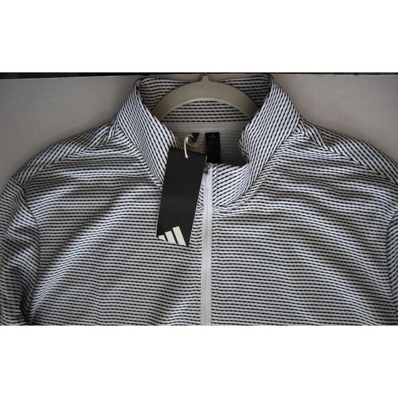 Adidas Golf JL5260 Men Sz XL White Standard Performance Printed 1/4-Zip Pullover - Picture 10 of 12